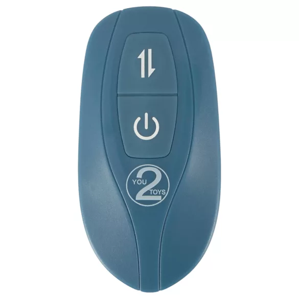 You2Toys - 3 részes felcsatolható lökő vibrátor távirányítóval (kék)