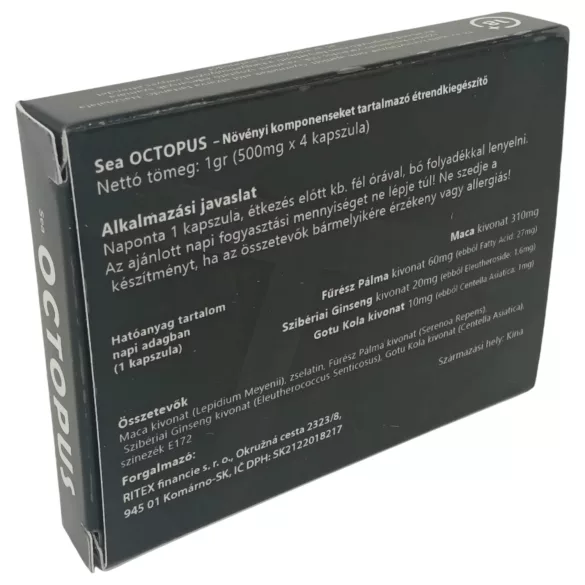 Octopus - étrend kiegészítő kapszula férfiaknak (4db)