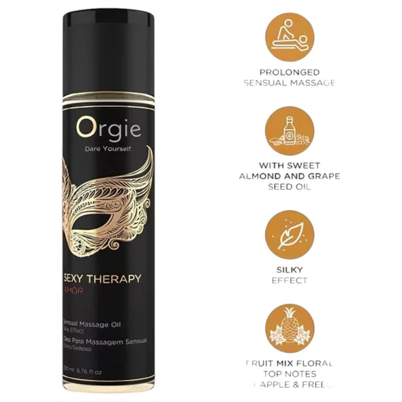 Orgie Amor - érzéki masszázsolaj (200ml)
