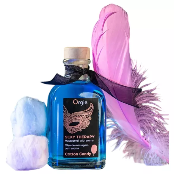 Orgie Sexy Therapy - masszázsolaj szett - vattacukor