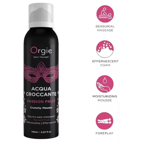 Orgie Acqua Croccante - erotikus masszázshab maracuja illattal (150 ml)