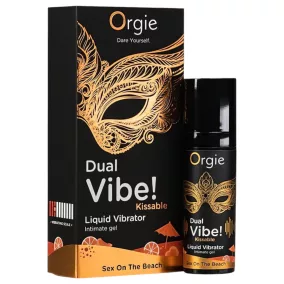   Orgie Dual Vibe - unisex folyékony vibrátor - Sex on the Beach (15 ml)