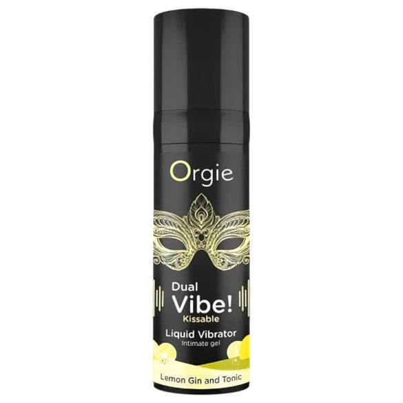 Orgie Dual Vibe - unisex folyékony vibrátor - Gin Tonic (15ml)