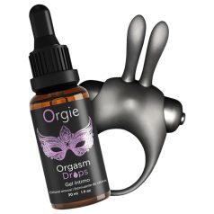 Orgie Orgasmic Bunny - vibrációs péniszgyűrű szett (fekete)   Orgie Orgasmic Bunny - vibrációs péniszgyűrű szett (fekete)