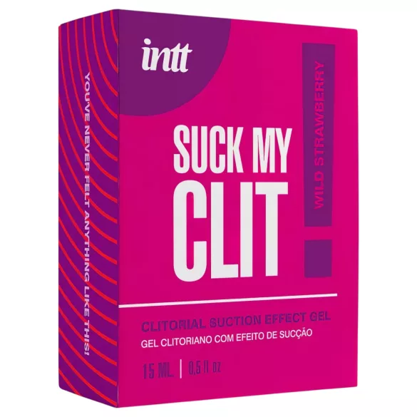 Intt Suck My Clit - klitorisz stimuláló gél nőknek - eper (15 ml)