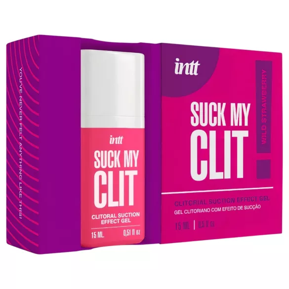 Intt Suck My Clit - klitorisz stimuláló gél nőknek - eper (15 ml)
