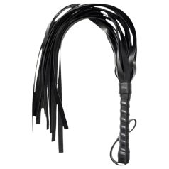 Műbőr korbács - fekete (42cm) Műbőr korbács - fekete (42cm)