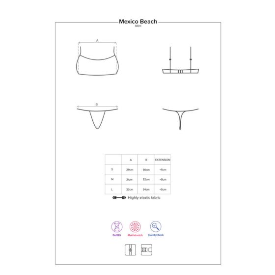 Obsessive Mexico Beach - sportos bikini (korall)