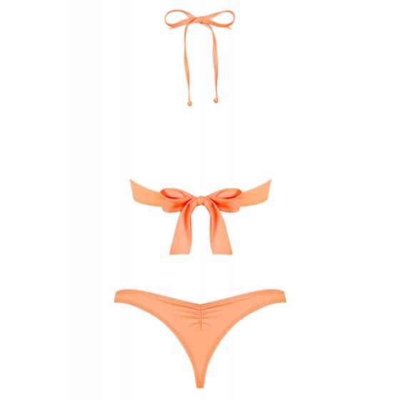 Obsessive Paralia - merevítős, nyakpántos bikini (korall)