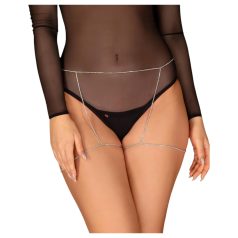 Obsessive Bijou 905 - ékszer testhám alsó (ezüst) - S-L Obsessive Bijou 905 - ékszer testhám alsó (ezüst) - S-L