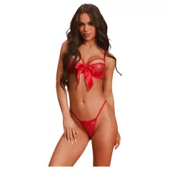   Obsessive Gifty - kétrészes szexi fehérnemű szett nőknek (piros)