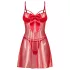 Obsessive Gifty - babydoll és tanga szett (piros)