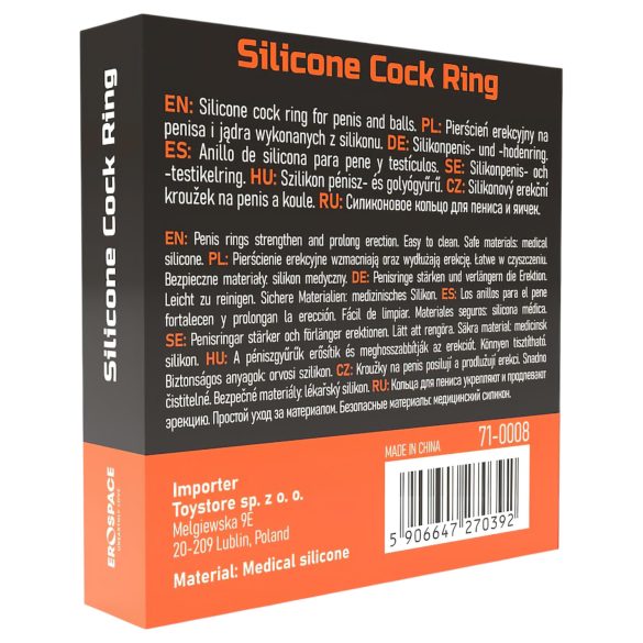 Men's Play - pénisz- és heregyűrű (fekete)