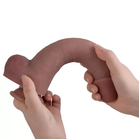 Erospace Natural Play - szilikon dildó 24 cm (testszínű)