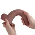 Erospace Natural Play - szilikon dildó 24 cm (testszínű)