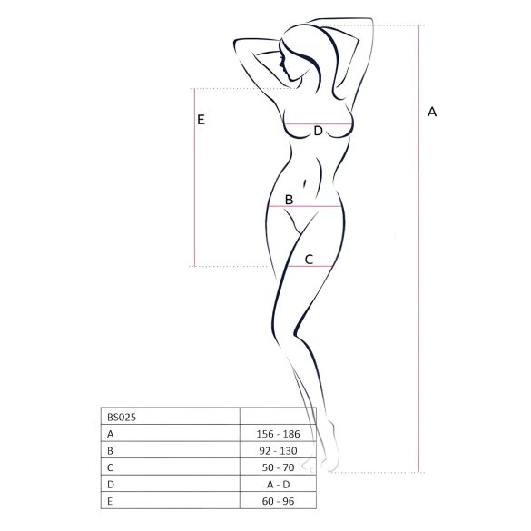 Passion BS025 - hosszúujjú miniruha (fekete) - S-L
