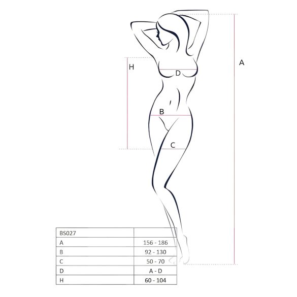 Passion BS027 - necc miniruha (fehér) - S-L