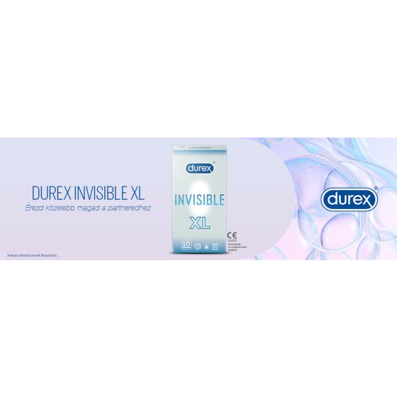 Durex Invisible XL - extra nagy óvszer (10db)