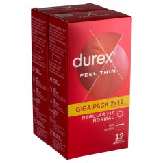 Durex Feel Thin - élethű érzés óvszer csomag (2x12db) Durex Feel Thin - élethű érzés óvszer csomag (2x12db)