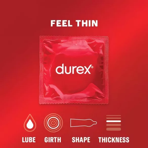 Durex Feel Thin - élethű érzés óvszer csomag (2x12db)
