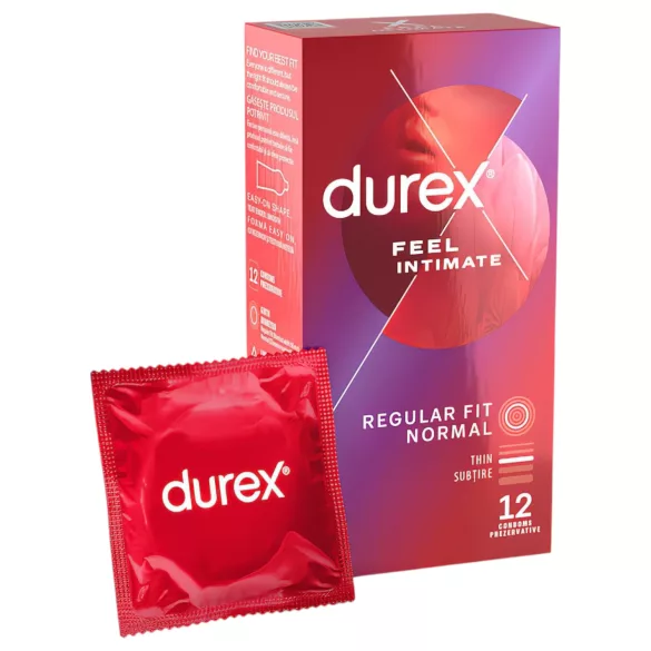 Durex Feel Intimate - vékonyfalú óvszer csomag (2x12 db)