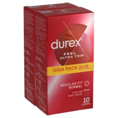 Durex Feel Ultra Thin - ultra élethű óvszer (2x10db) Durex Feel Ultra Thin - ultra élethű óvszer (2x10db)