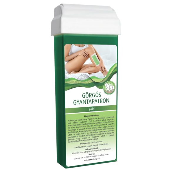 Görgős gyanta patron - széles görgőfejjel (100ml) - zöld