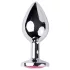 Desirel Pink Jewel S - anál plug (ezüst-pink)