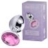 Desirel Pink Jewel L - anál plug (ezüst-pink)