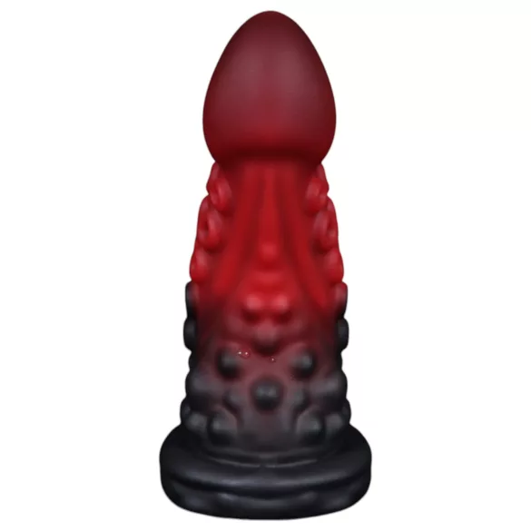 OgazR - polipkar dildó - 19 cm (piros)