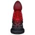 OgazR - polipkar dildó - 19cm (piros)