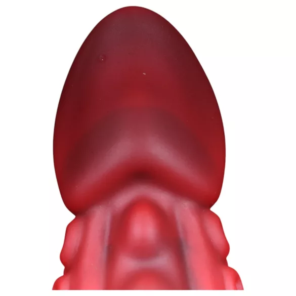 OgazR - polipkar dildó - 19 cm (piros)