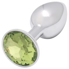 Sunfo - fém anál plug lime kővel (ezüst) Sunfo - fém anál plug lime kővel (ezüst)