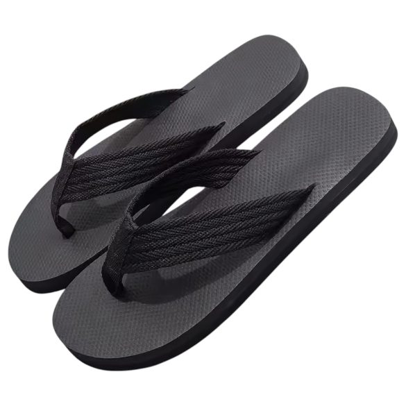 Flip-flop papucs - péniszes mintával - fekete