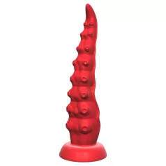   Monster Fuck - Tapadókorongos polipkar vibrátor távirányítóval (piros)