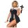 Apáca jelmez (fekete)