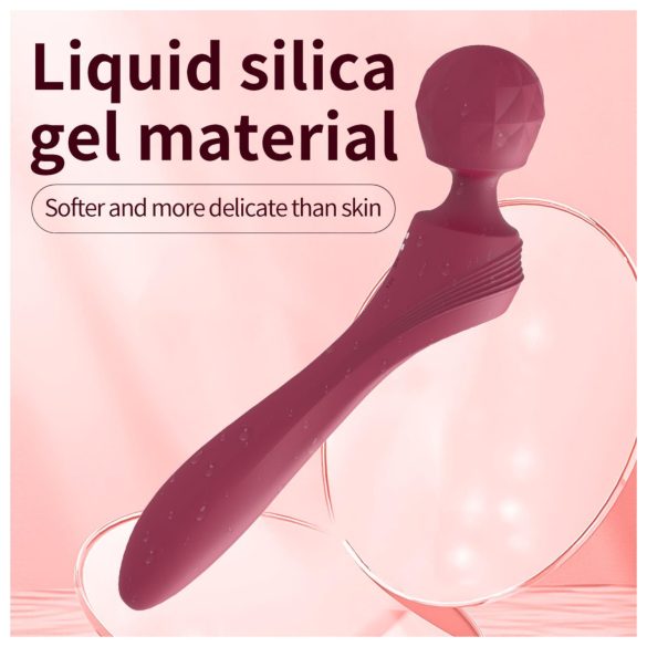 Lonely - hajlított masszírozó vibrátor (piros)