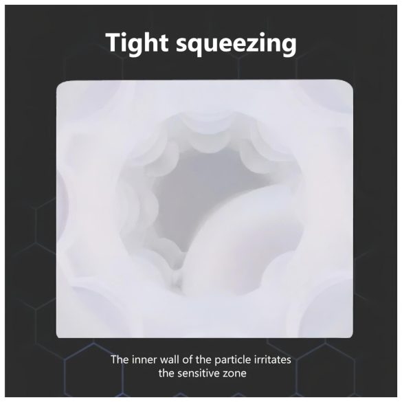 Lonely - szívó, melegítő maszturbátor hangeffektussal (fehér)