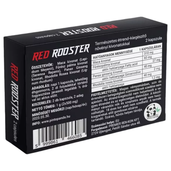 Red Rooster - természetes étrend kiegészítő férfiaknak (2db)
