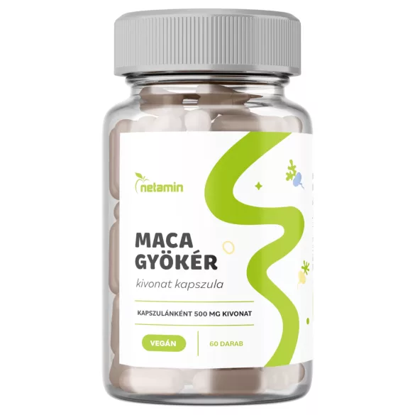 Netamin Maca 500 mg - étrend kiegészítő kapszula (60db)