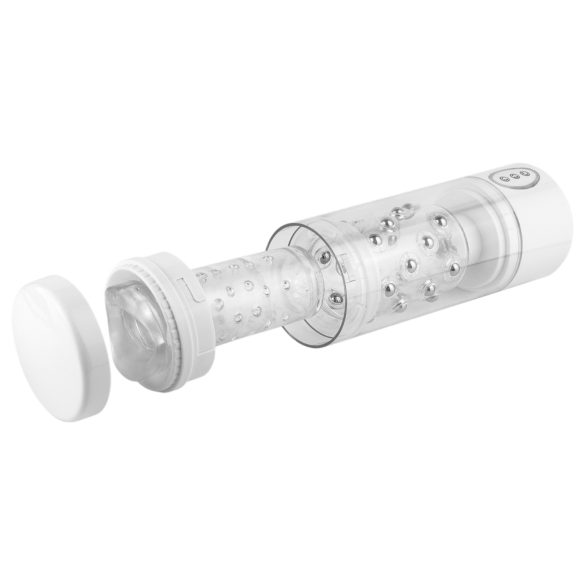 PDX Roto-Bator - vibrációs szájmaszturbátor (fehér)