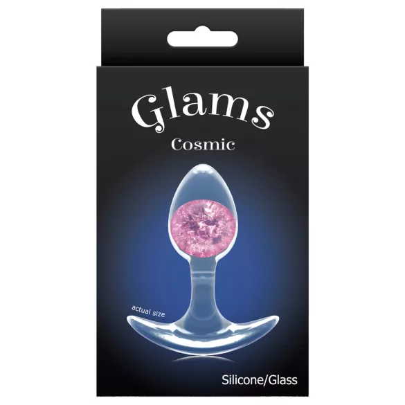 NS Novelties - átlászó butt plug - S (pink)