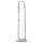 Addiction Crystal - tapadókorongos dildó (átlátszó) - 18cm