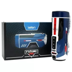   Leten SM Future Pro - hálózati lökő, szorító, melegítő maszturbátor (kék)