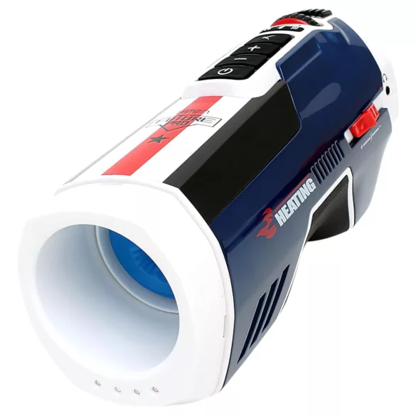 Leten SM Future Pro - hálózati lökő, szorító, melegítő maszturbátor (kék)