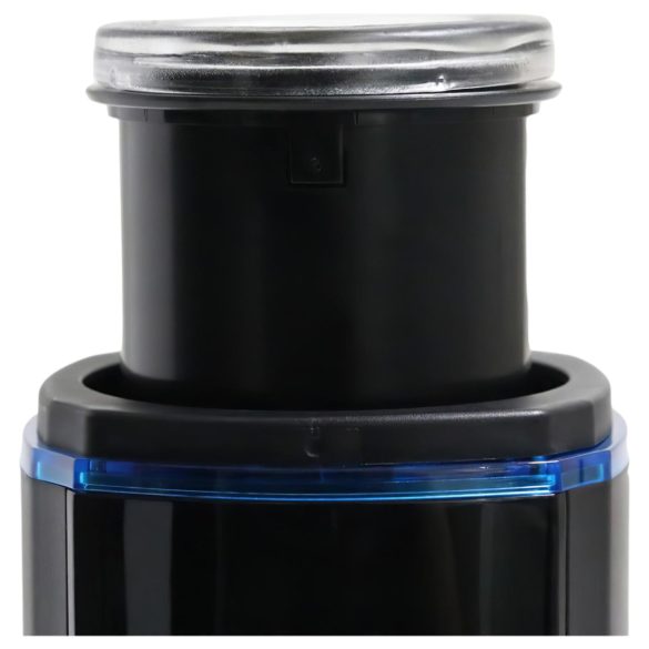 Leten SM320 - nyögő, lökő, melegítő maszturbátor (fekete)