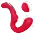 SEX HD Genie - G-pont és csiklóvibrátor (piros)