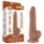 Lovetoy Sliding-Skin - herés kétrétegű dildó - 19,5cm (natúr)