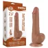 Lovetoy Sliding-Skin - herés kétrétegű dildó - 19,5cm (natúr)
