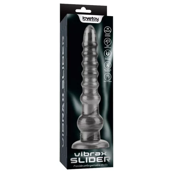 Lovetoy King Sized - extra nagy vibrátor - 32 cm (szürke)